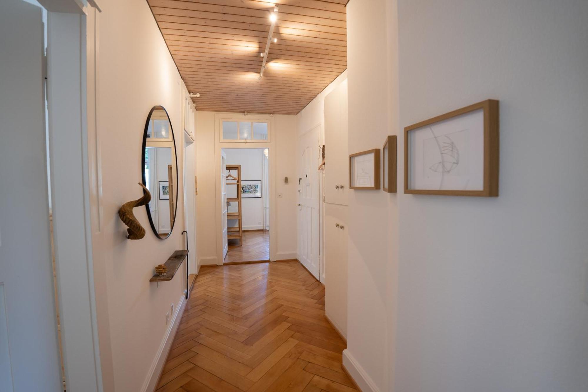 Charmante Altbauwohnung Am Rhein Basilea Esterno foto